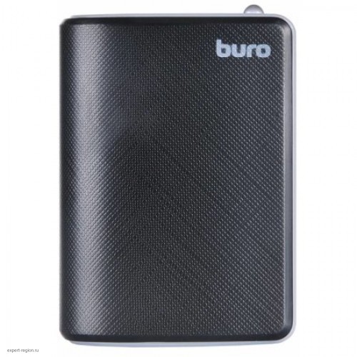 Портативный аккумулятор Buro RA-25000 Li-Ion, 25000mAh, 1A, 2.1A, 5V, 2xUSB, black/dark gray