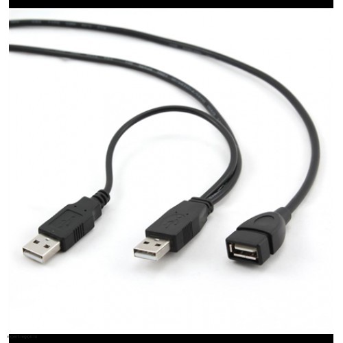 Кабель USB Pro Gembird 2хAm/Af удлинитель (1,8м) экран, черный, пакет (CCP-USB22-AMAF-6)