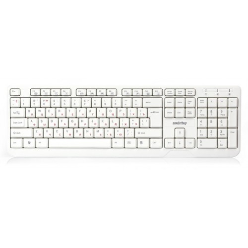 Клавиатура SmartBuy SBK-208U-W One, Multimedia, White, USB