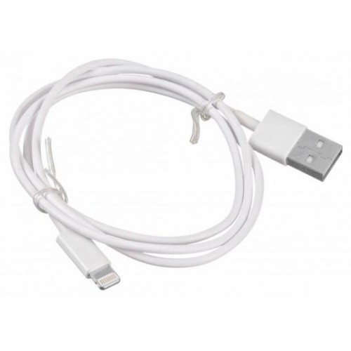 Кабель USB 2.0 Am BURO Lightning 0.8м, белый
