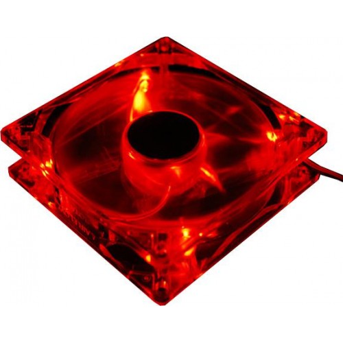 Вентилятор  92x92 Zalman ZM-F2RL 3pin Sleeve Подсветка LED красный, бесшумный режим
