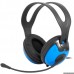 Гарнитура Ritmix RH-945M, Black/Blue, 2 x mini jack 3.5 mm, 2.75m 