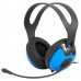 Гарнитура Ritmix RH-945M, Black/Blue, 2 x mini jack 3.5 mm, 2.75m 