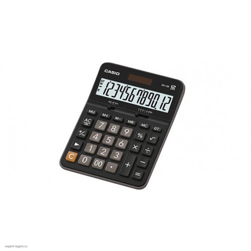 Калькулятор Casio DX-12B  черный/коричневый, 12 разрядов (DX-12B)