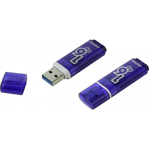 Накопитель USB 3.0 Flash Drive 16Gb Smartbuy Glossy series Dark Blue (SB16GBGS-DB)