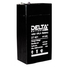 Аккумулятор DELTA DT401, 4V 1Ah (35x22x69мм/0.1кг)